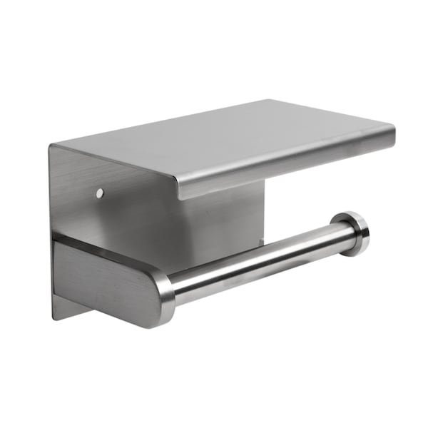 Alfi Brand Brushed Stainless Steel Toilet Paper Holder with Shelf - ABTP66-BSS