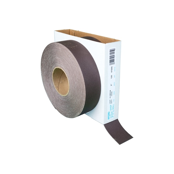 Pferd 2" Rollo de tienda - Resina/Resina Trabajo Liviano - Rollo de 50 yardas - Óxido de Aluminio - 120 Granos - 47205