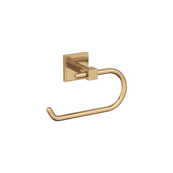 Amerock Appoint Champagne Bronze Traditional Single Post Toilet Paper Holder - BH36071CZ