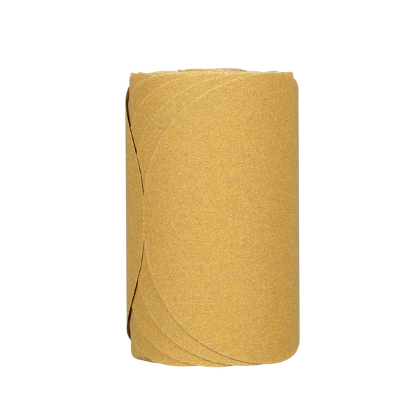 Rollo de Discos Stikit Gold de 3M, 01213, 6", P80A, Paquete con 12 unidades - 01213