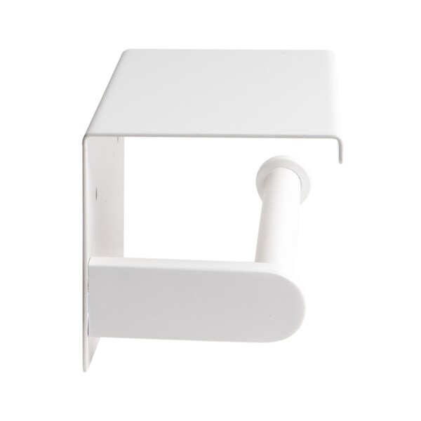 Alfi Brand White Matte Stainless Steel Toilet Paper Holder with Shelf - ABTPC66-W