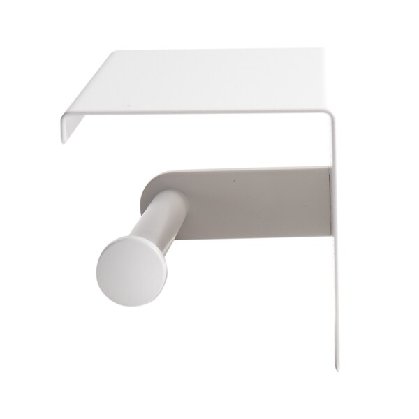 Alfi Brand White Matte Stainless Steel Toilet Paper Holder with Shelf - ABTPC66-W
