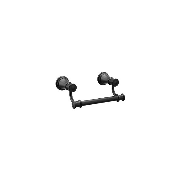 Moen Belfield Pivoting Paper Holder in Matte Black - YB6408BL