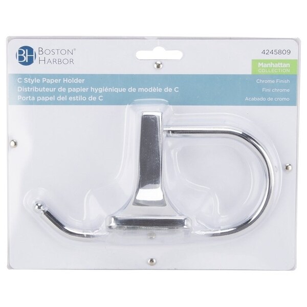 Boston Harbor C-Ring Paper Holder, Steel Ring/Zinc, Chrome - 3655C-26-07-SOU