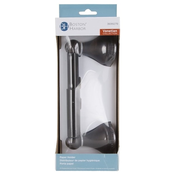 Boston Harbor L5056-50-10-3L Paper Holder, PP Roller/Zinc, Oil-Rubbed Bronze, Wall Mounting - L5056-50-103L