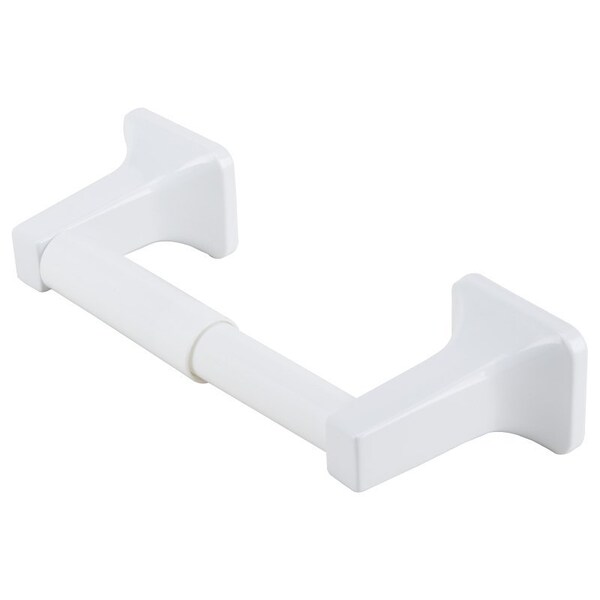 Boston Harbor Paper Holder, Plastic/Zinc, White, Wall Mounting - L3656-51-07-3L