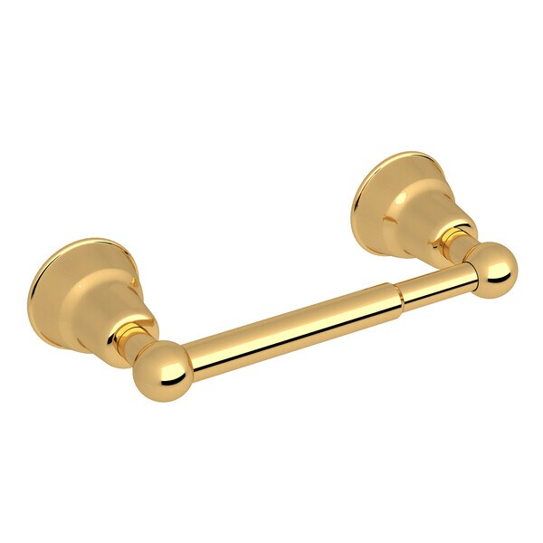 Rohl Single Spring Loaded Toilet Paper Holder In Italian Brass - CIS18IB