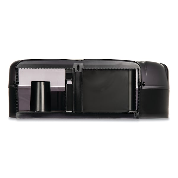 San Jamar Oceans Reserva Jumbo Tissue Dispenser w/Stub, 16.75x5.5x12.25, Black - SAN R3090TBK