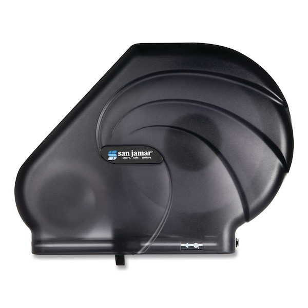 San Jamar Oceans Reserva Jumbo Tissue Dispenser w/Stub, 16.75x5.5x12.25, Black - SAN R3090TBK