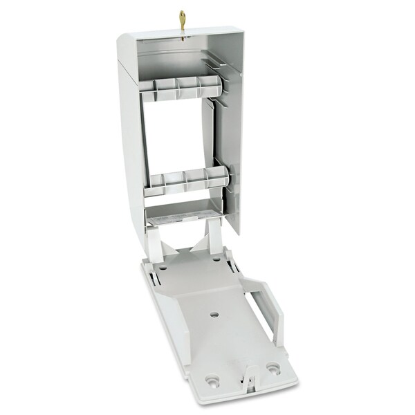 Bobrick Matrix Series Two-Roll Tissue Dispenser, 6 1/4w x 6 7/8d x 13.5h, Gray - BOB 5288