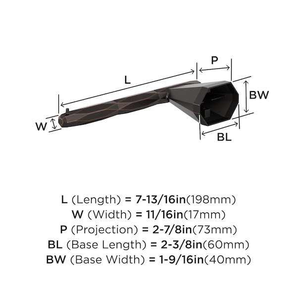 Amerock St. Vincent Oil Rubbed Bronze Contemporary Single Post Toilet Paper Holder - BH36041ORB