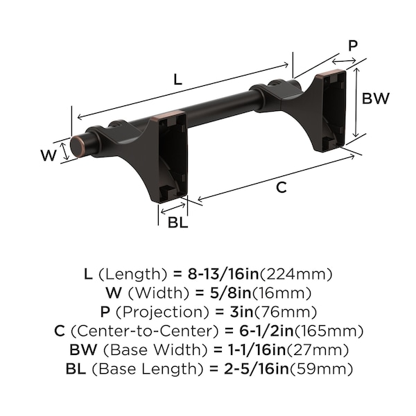 Amerock Davenport Oil Rubbed Bronze Transitional Pivoting Double Post Toilet Paper Holder - BH36051ORB