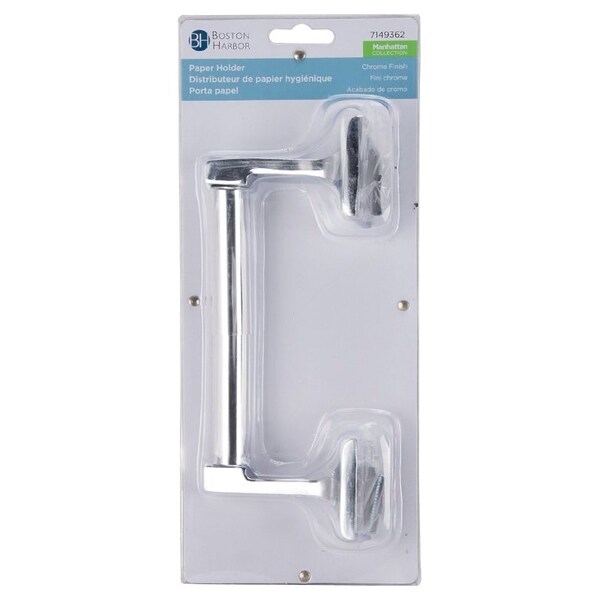 Boston Harbor PBC8505-3L Paper Holder, Zinc, Chrome, Wall Mounting - CSC 8505-3L