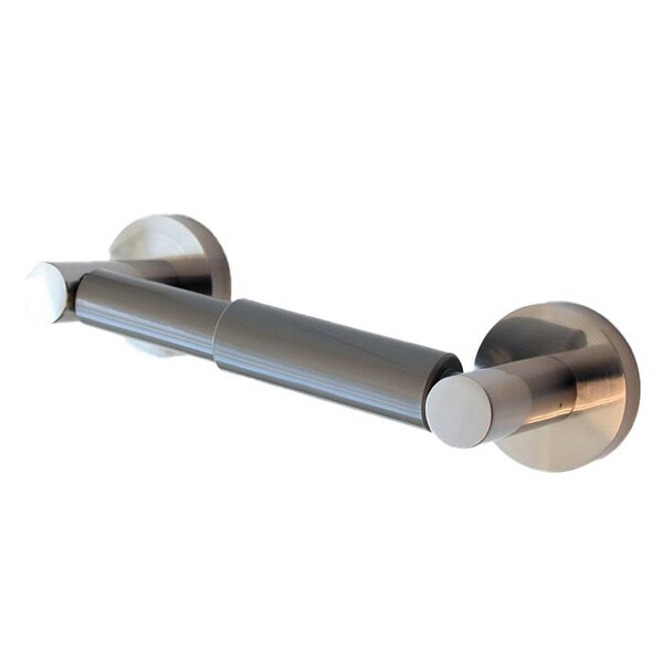 Orca Hardware Toilet Paper Holder With Plastic Tube, US15 Satin Nickel Finish - 3752-SN