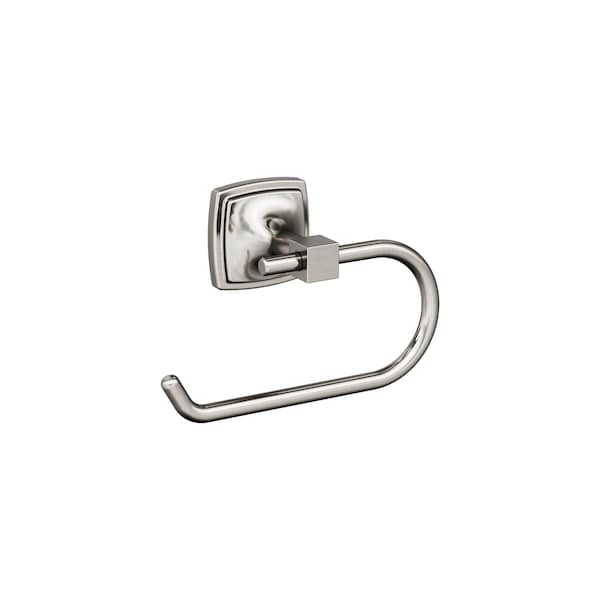 Amerock Stature Brushed Nickel Transitional Single Post Toilet Paper Holder - BH36091G10