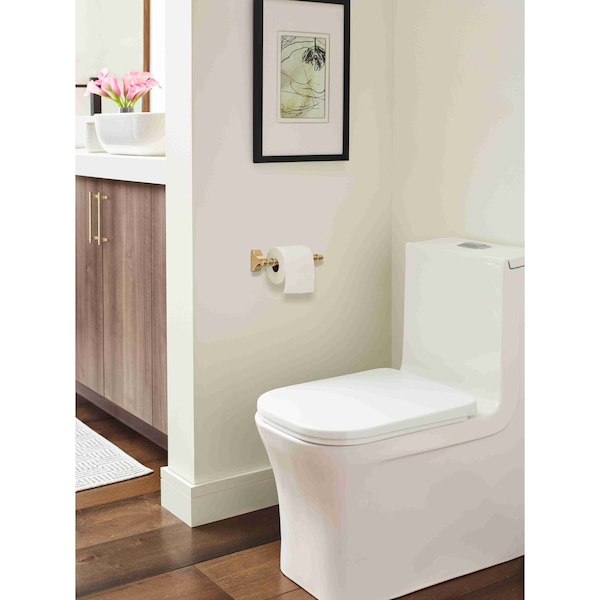 Amerock Davenport Champagne Bronze Transitional Pivoting Double Post Toilet Paper Holder - BH36051CZ