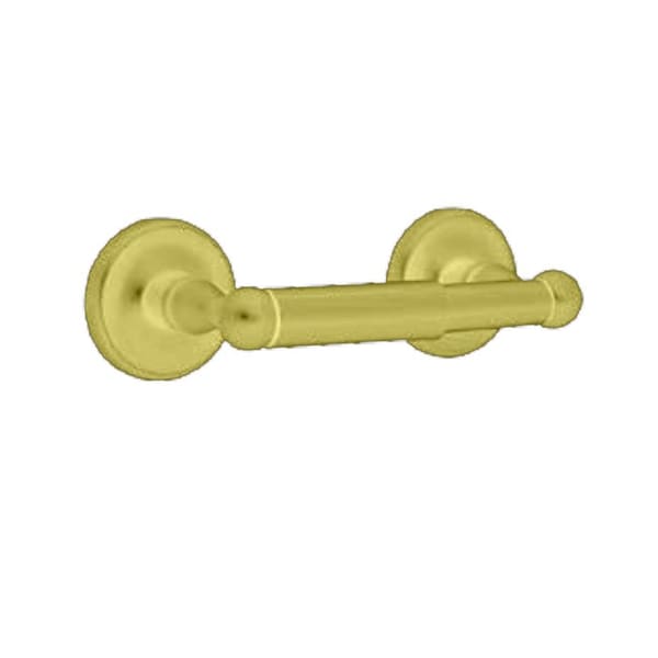 Orca Hardware Toilet Paper Holder With Plastic Tube, SB Satin Brass Finish - 4852-SB