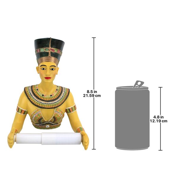 Design Toscano Queen Nefertiti Royal Bathroom Toilet Paper Holder - JQ9687