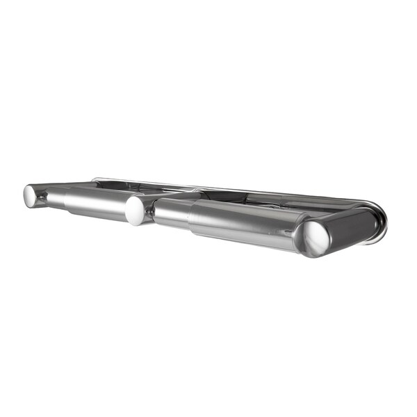 Preferred Bath Accessories Wall Mounted Double Toilet Paper Holder, Bright Polished Stainless Steel - 225-BP