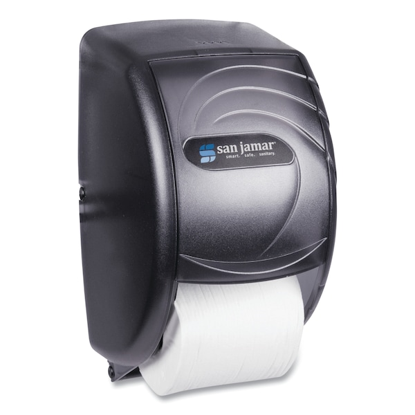 San Jamar Duett Standard Bath Tissue Dispenser, Oceans, 7 1/2 x 7 x 12 3/4, Black Pearl - R3590TBK