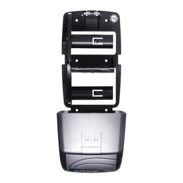 San Jamar Duett Standard Bath Tissue Dispenser, Oceans, 7 1/2 x 7 x 12 3/4, Black Pearl - R3590TBK