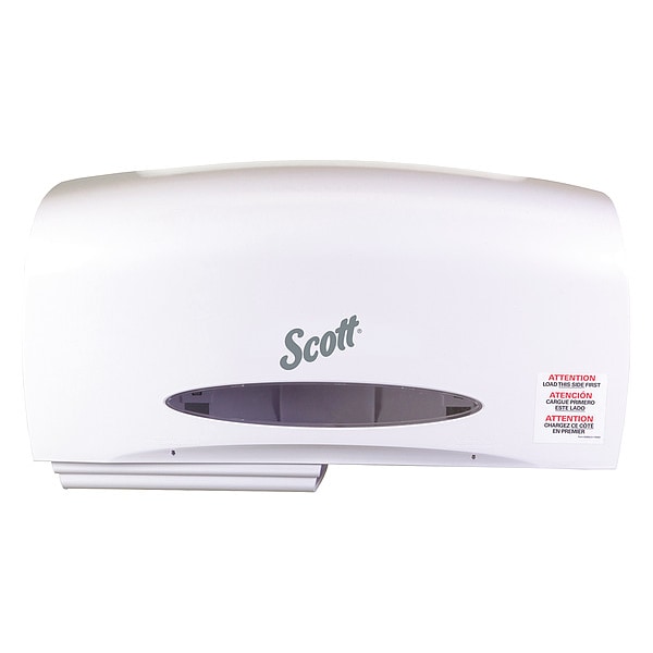 Kimberly-Clark Professional Toilet Paper Dispenser, (2) Rolls, White - 09609