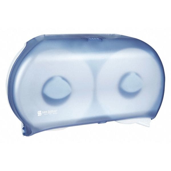 San Jamar Dispnsr, Jbt, Twin, 9", Classic, Blue - R4000TBL
