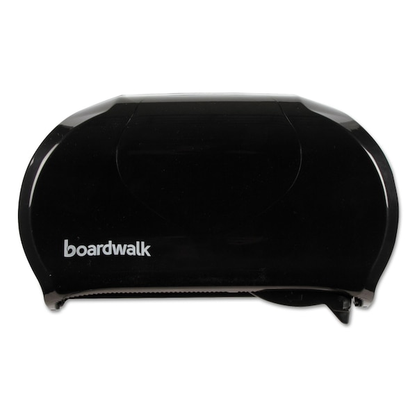 Boardwalk Standard Twin Toilet Tissue Dispenser, 13 x 8 3/4, Black - R3670BKBW