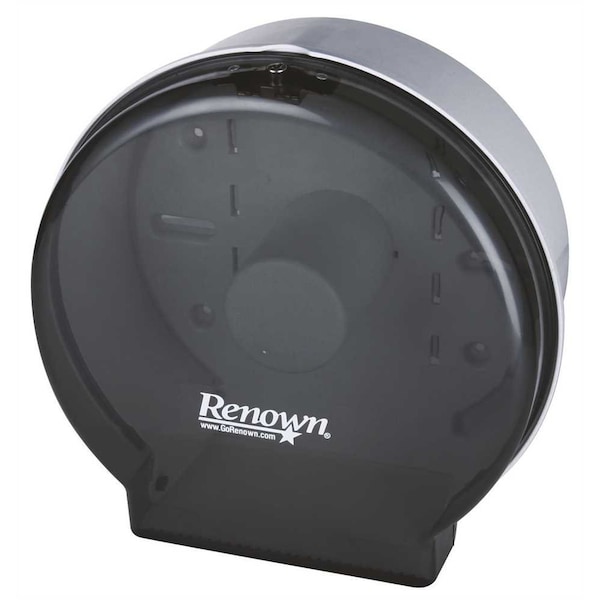 Renown Black single Jr Jumbo Toilet Paper Dispenser - REN05151-IB