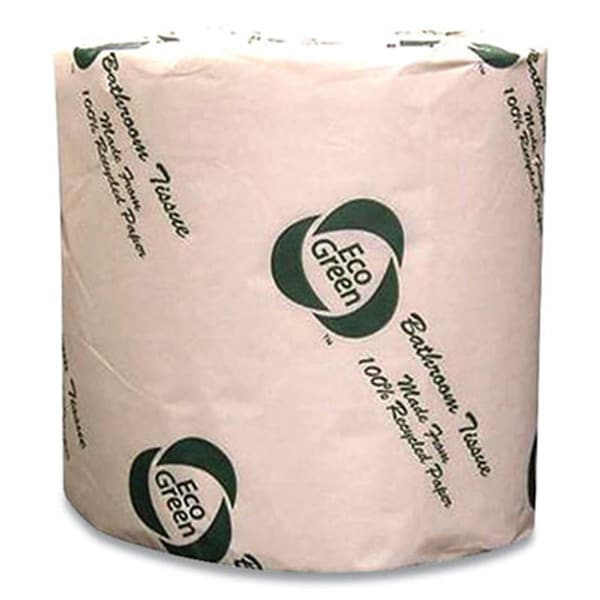 Eco Green 2-Ply Standard Toilet Paper, White - 500 Sheets - APAEB8543