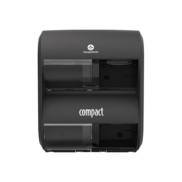 Georgia-Pacific Toilet Paper Dispenser, Black, Wall Mount - 56744B