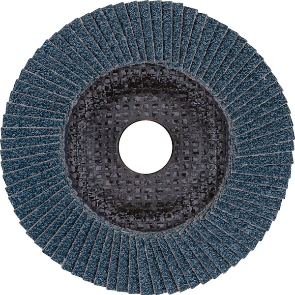 Disco de láminas Pferd, 5''x5/8-11, Z SG POWER STEELOX, 50 Granos, T29, Cónico, Zirconia - 64560