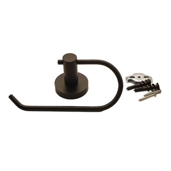 Orca Hardware Toilet Paper Holder, BL Black Finish - 3756-BL