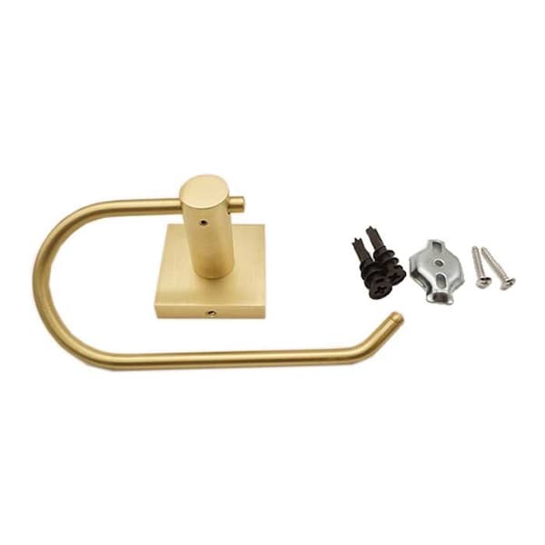 Orca Hardware Toilet Paper Holder, SB Satin Brass Finish - 5856-SB