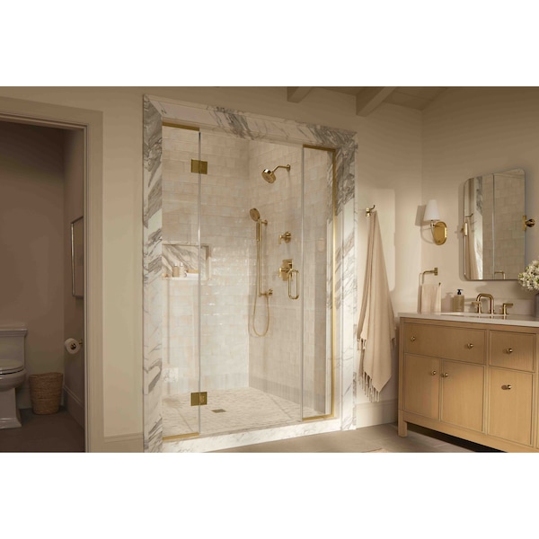 Kohler Pivoting Toilet Paper Holder in Vibrant Brushed Moderne Brass - 35929-2MB