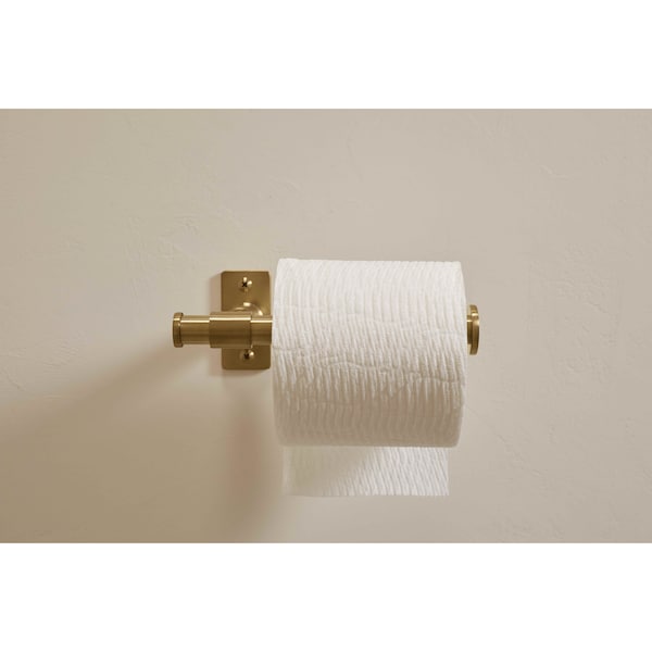 Kohler Pivoting Toilet Paper Holder in Vibrant Brushed Moderne Brass - 35929-2MB