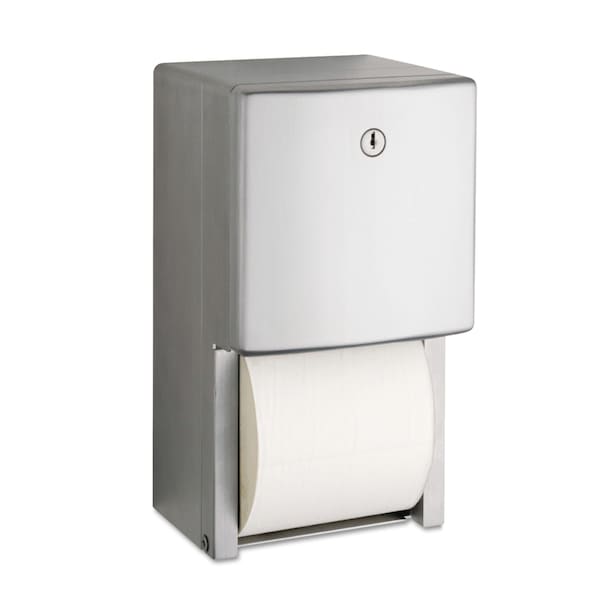 Bobrick ConturaSeries Two-Roll Tissue Dispenser, 6 1/16" x 5 15/16" x 11" - BOB 4288