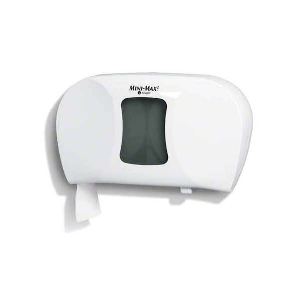 Kruger 09659 Mini-Max Bathroom Tissue Dispenser White Standard High Cap. - 9659
