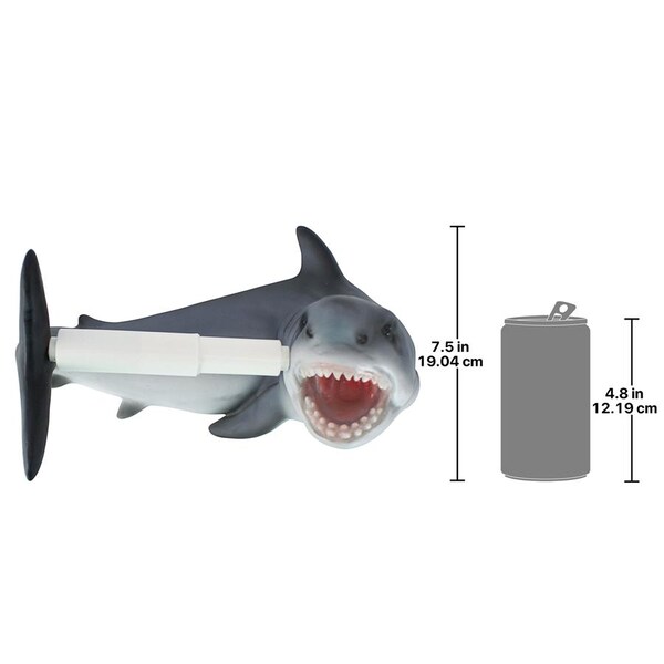Design Toscano Shark Attack Bathroom Toilet Paper Holder - JQ10199
