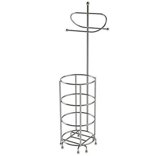 Nusteel NuSteel TGC15H Standing Toilet Tissue Holder Chrome with Storage - TGC15H