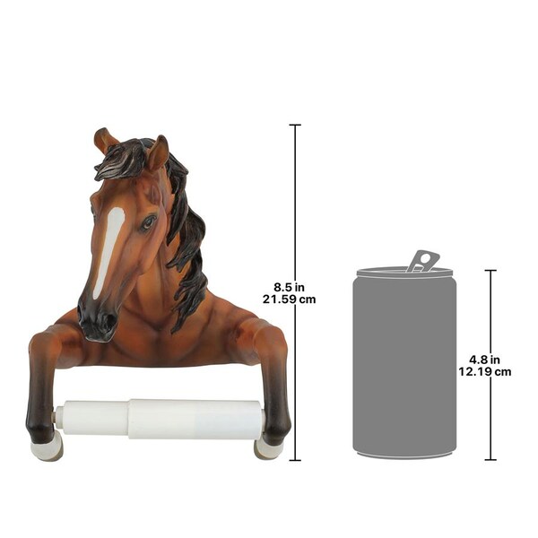 Design Toscano Steady Stallion Bathroom Toilet Paper Holder - JQ10174