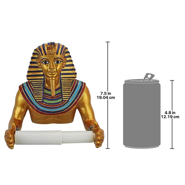 Design Toscano King Tut Royal Bathroom Toilet Paper Holder - JQ9686