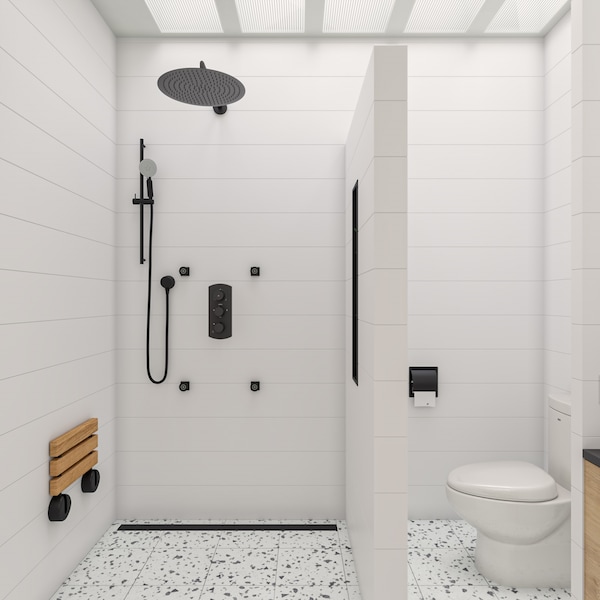 Alfi Brand ALFI brand ABTPC77-BLA Black Matte Stainless Steel Recessed Toilet Paper Holder with Cover - ABTPC77-BLA