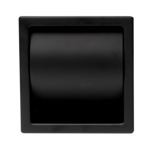 Alfi Brand ALFI brand ABTPC77-BLA Black Matte Stainless Steel Recessed Toilet Paper Holder with Cover - ABTPC77-BLA
