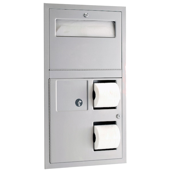 Bobrick Seat-Cover Dispenser, Sanitary Napkin - 3574