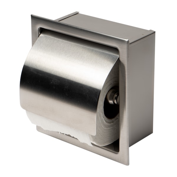 Alfi Brand ALFI brand ABTP77-BSS Brushed Stainless Steel Recessed Toilet Paper Holder with Cover - ABTP77-BSS