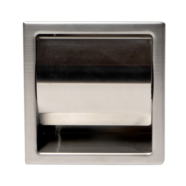 Alfi Brand ALFI brand ABTP77-BSS Brushed Stainless Steel Recessed Toilet Paper Holder with Cover - ABTP77-BSS