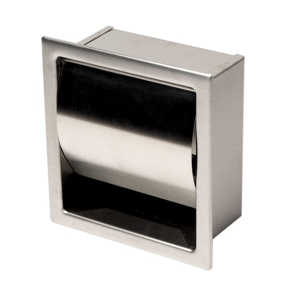 Alfi Brand ALFI brand ABTP77-BSS Brushed Stainless Steel Recessed Toilet Paper Holder with Cover - ABTP77-BSS