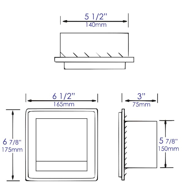 Alfi Brand ALFI brand ABTP77-BSS Brushed Stainless Steel Recessed Toilet Paper Holder with Cover - ABTP77-BSS