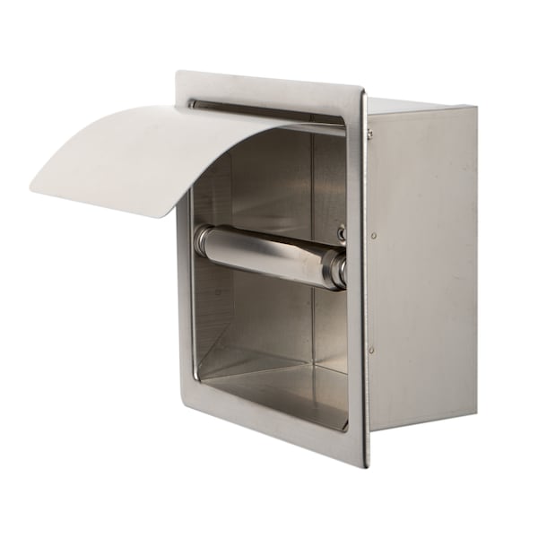 Alfi Brand ALFI brand ABTP77-BSS Brushed Stainless Steel Recessed Toilet Paper Holder with Cover - ABTP77-BSS